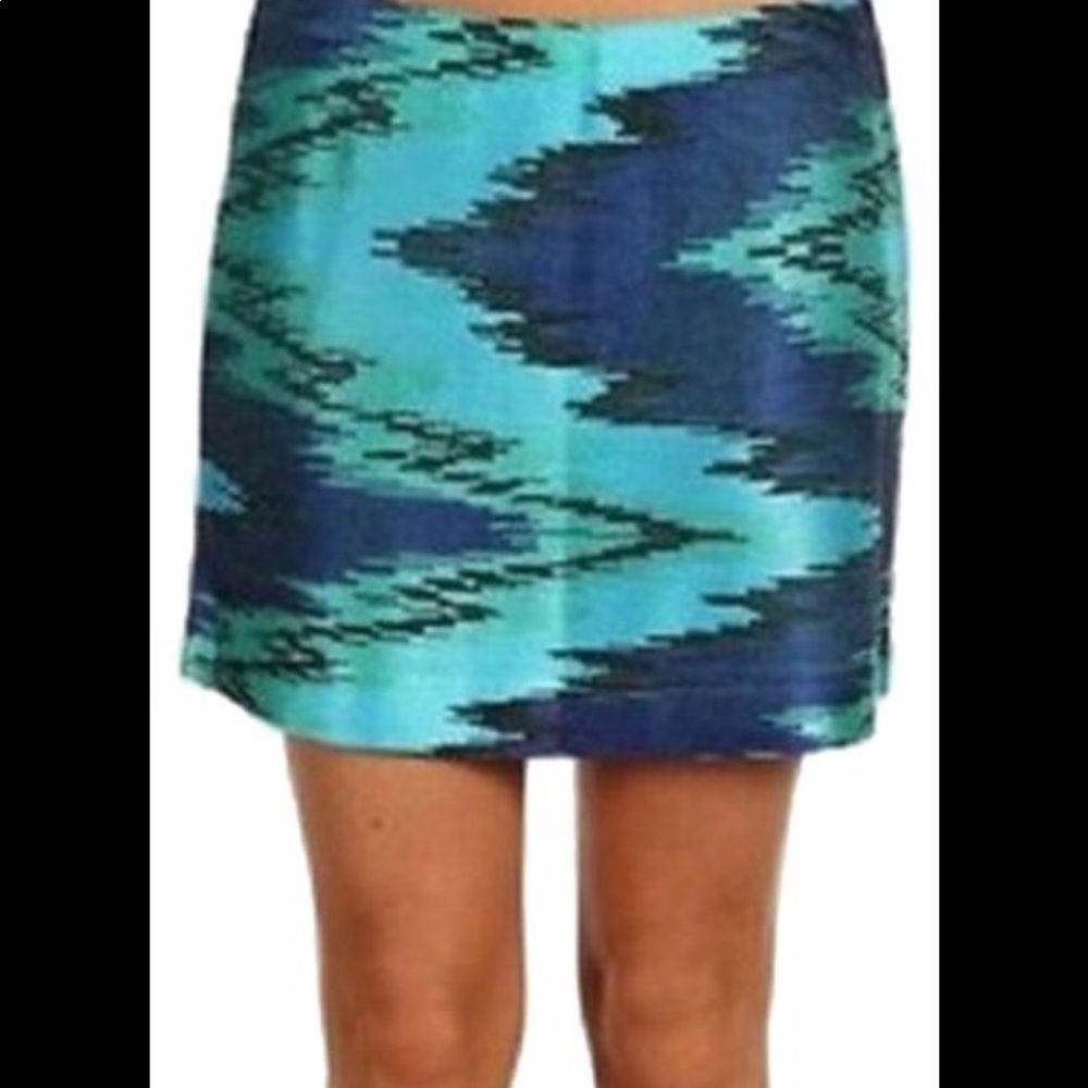 Blue and Green New Designed to Mesmerize Skirt szM